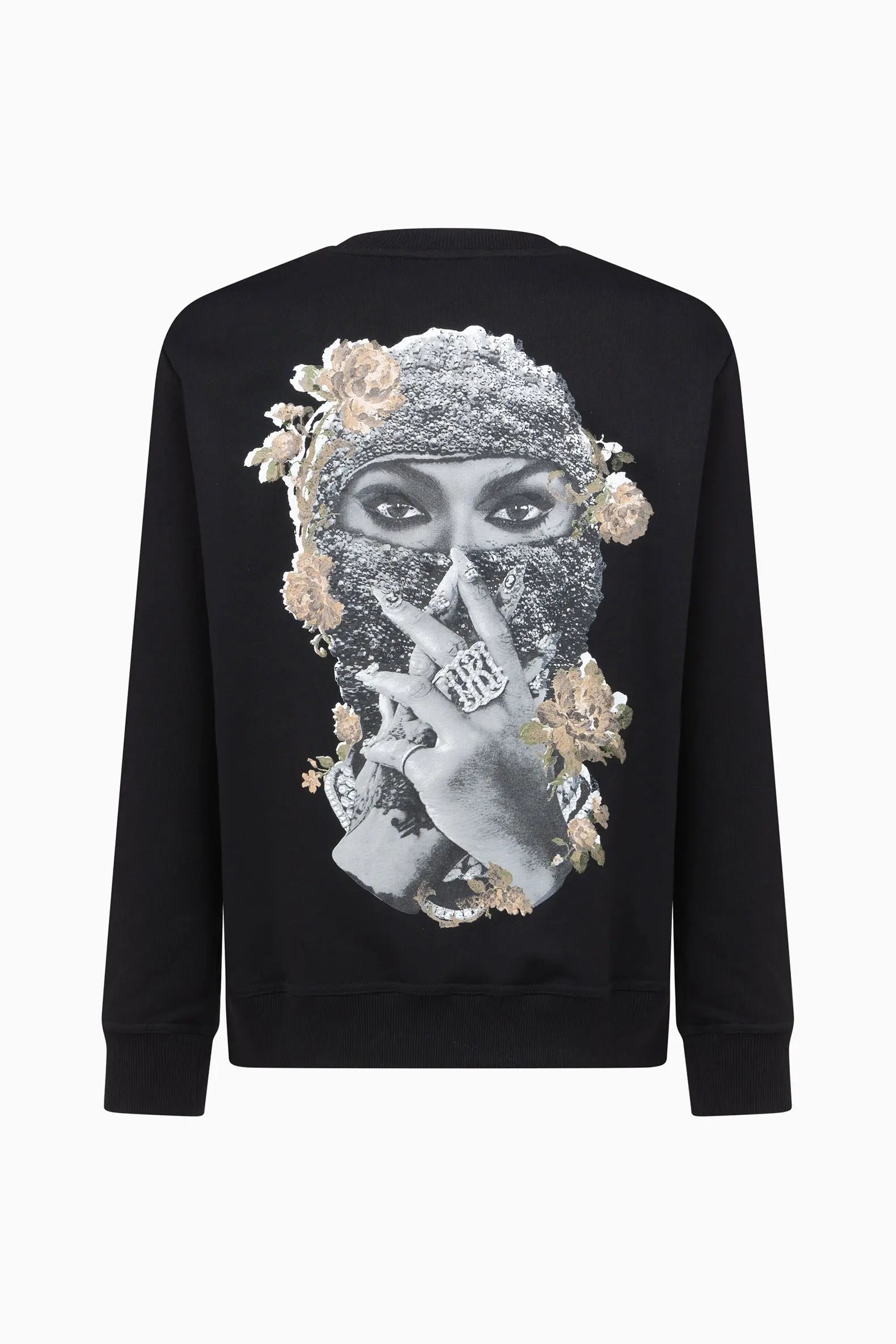 CREWNECK ROSES & PEARL Ih Nom Uh Nit IH NOM UH NIT sweater.