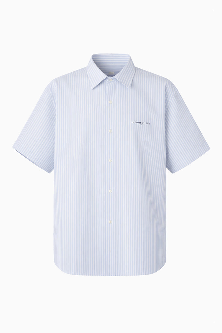 IH NOM UH NIT striped Authentic bowling shirt with embroidered logo