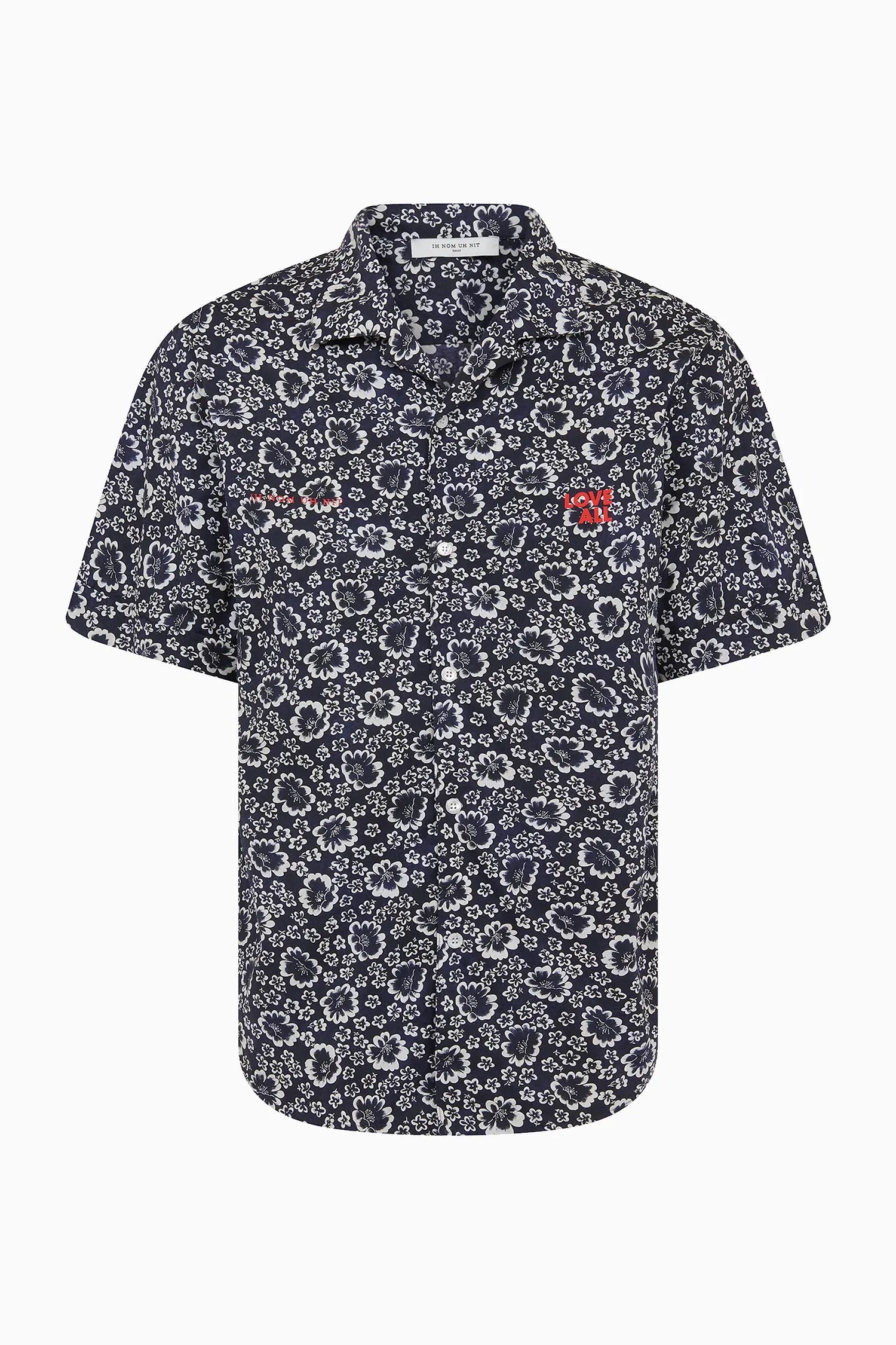 BOWLING SHIRT WITH MACROFLORAL DESIGN Ih Nom Uh Nit IH NOM UH NIT shirt.