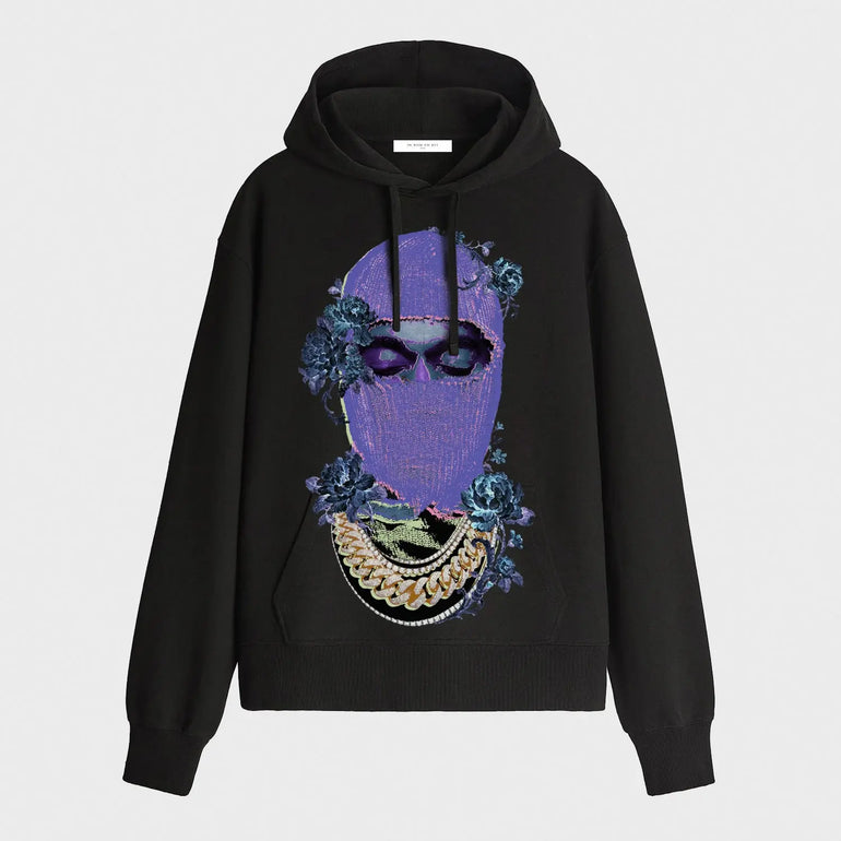Hoodie Mask Black Roses with logo on back Ih Nom Uh Nit IH NOM UH NIT sweater.