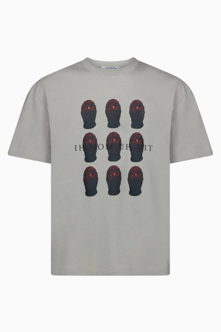 RED MASK T-SHIRT PRINT Ih Nom Uh Nit IH NOM UH NIT t-shirt.