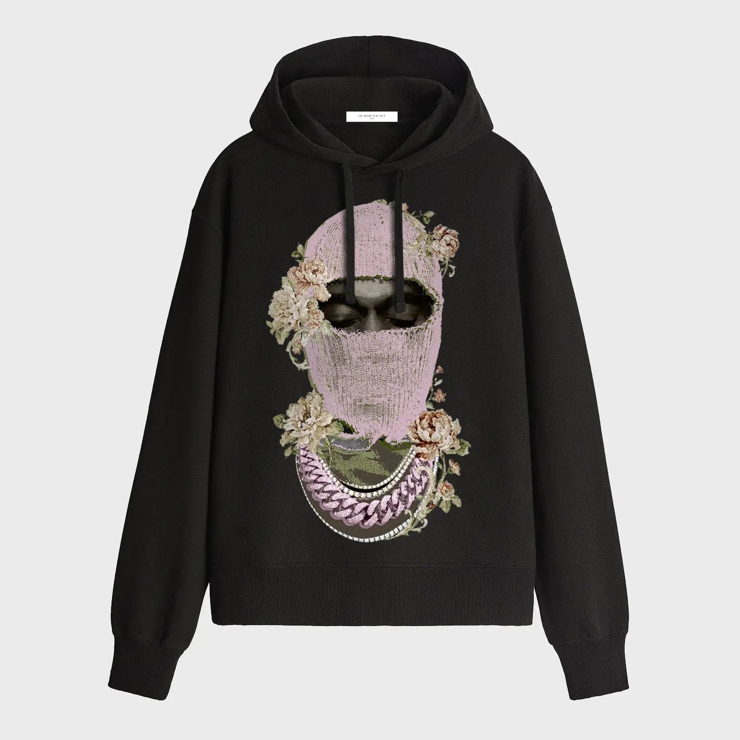 Hoodie Mask Roses with logo IH NOM UH NIT IH NOM UH NIT sweater.
